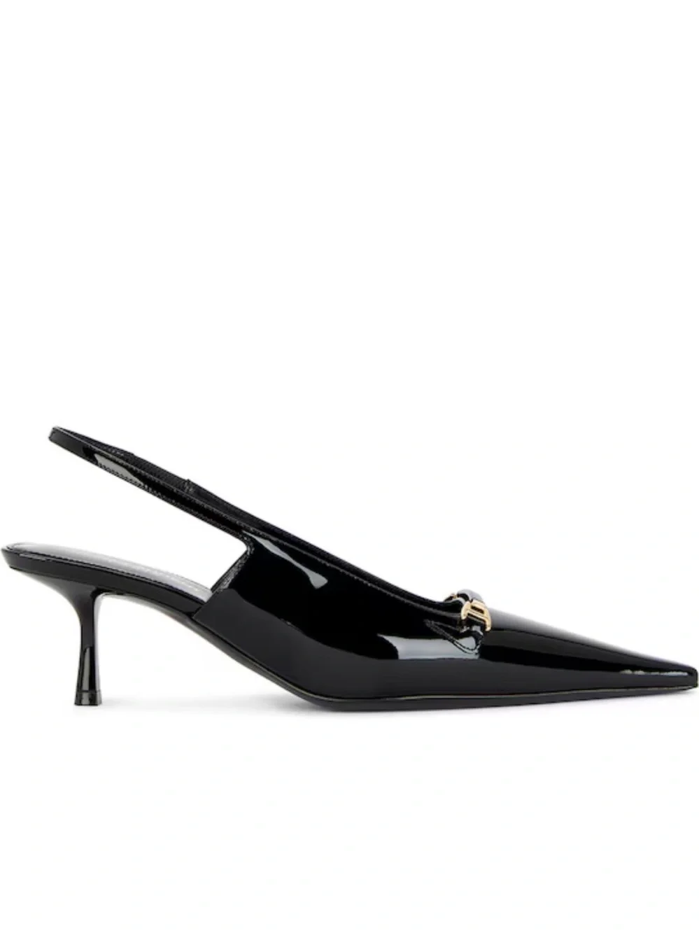 SAINT LAURENT
Blade 60 Patent Leather Slingback Pumps size 391/2 - Picture 9 of 12